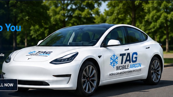White TAG Mobile Aircon service car